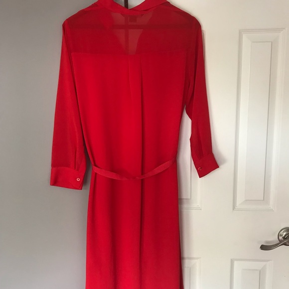 NWOT Armani Exchange chiffon high low dress - Picture 3 of 7